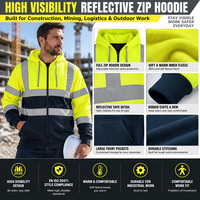 Uniforme de travail haute visibilité OEM, durable, en polyester, pour la réparation ferroviaire et routière, vêtements de travail industriels, sweat-shirt réfléchissant, vêtements de sécurité