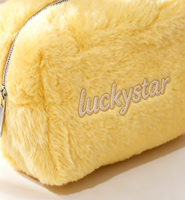 Pochette matelassée tendance pour tablette avec fermeture éclair, imperméable, légère, en polyester, pour rangement de maquillage