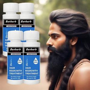 Kikland 60ml di olio per la crescita dei capelli 5% biotina naturale a base di capelli che ripara i capelli trattamento del cuoio capelluto Formula concentrata per la cura professionale dei capelli - Product Image 1