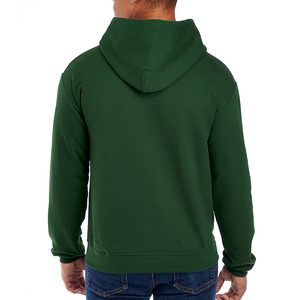 2026 Wholesale 100% Cotton Fleece 350gsm Winter Hoodie <b>Men's</b> Sweatshirt Casual Solid Color Breathable Quick Dry Eco-Friendly - Product Image 1