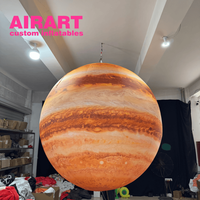 Modèle gonflable sur mesure surdimensionné de Jupiter pour les affichages d'événement de musée de l'espace avec des tailles personnalisables