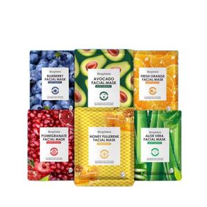 Masque en tissu hydratant et éclaircissant au collagène et aux vitamines, à base de fruits, pour le visage et le corps, soin de beauté cosmétique Halal - Product Image 1