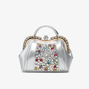 High-end women's handbag, rhinestone-<b>studded</b> underarm <b>bag</b>, stylish and versatile chain crossbody <b>bag</b>. - Product Image 6