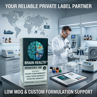Private Label Brain 3D Memory Capsules met Fosfatidylserine & Koffievruchtextract voor Cognitieve Ondersteuning OEM ODM