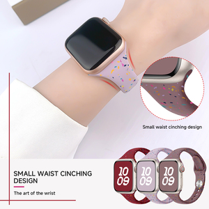 Pulsera deportiva de silicona cómoda y delgada compatible con Apple Watch Series 6 <span class=keywords><strong>7</strong></span> 8 9 10 11 SE Ultra 38mm 40mm 41mm 44mm 45mm49mm - Product Image 4