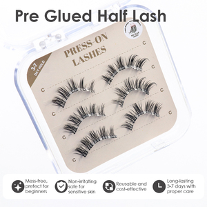 10 Days Long Lasting Pre-glued Lashes 100% Handmade Waterproof Manga Wispy <strong>Eyelash</strong> CPSR Certified Custom <strong>Magnetic</strong> Box <strong>UK</strong> Market - Product Image 3