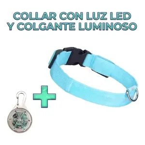 Collare per animali domestici illuminato con luce a LED e palla a LED, taglia L - Product Image 4