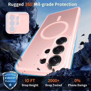 Étui de téléphone magnétique en verre PC de haute qualité pour <span class=keywords><strong>Samsung</strong></span> Galaxy S26 Ultra S26 pour <span class=keywords><strong>Samsung</strong></span> S23 S24 S25 Ultra Étui de téléphone portable - Product Image 3