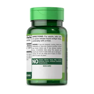 Vitamin B12 Softgel Capsules Nerve Brain Health Supplements Infused Capsules With Organic Spirulina Vitamins Energy Booster