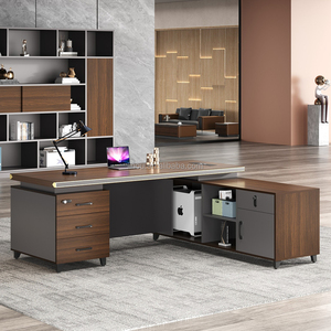 Modern <strong>Executive</strong> Manager Desk Office Furniture with Wooden Panel Style for CEO <strong>Executive</strong> Use - Product Image 3