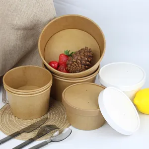 Disposable black thickened corrugated paper bowl beef noodles seafood porridge stone pot bibimbap takeaway box