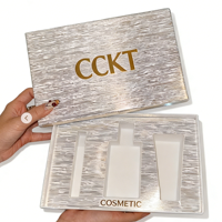 Scatola Personalizzata per Packaging Skincare con Effetto Legno Stampato e Inserto in Lamina d'Oro per Creme e Sieri, Produzione all'Ingrosso