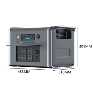 สถานีพลังงานลิเธียมแบบพกพา 2400W 2048Wh คลื่นไซน์บริสุทธิ์ AC/DC พร้อมไฟฉาย สำหรับใช้ในบ้านและรถยนต์ - Product Image 2