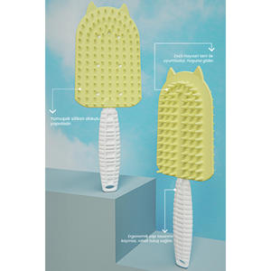 แปรงกำจัดขนสัตว์เลี้ยงซิลิโคนสำหรับแมวและสุนัขขนสั้น อุปกรณ์กรูมมิ่งที่ใช้งานสะดวก - Product Image 3