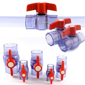 Conector de Válvula de Bola Transparente Azul de 20/25/32/40/50mm para Acuario, Conexión Rápida para Tubería de Agua UPVC, Conector de Manguera con Bloqueo de Agua - Product Image 6