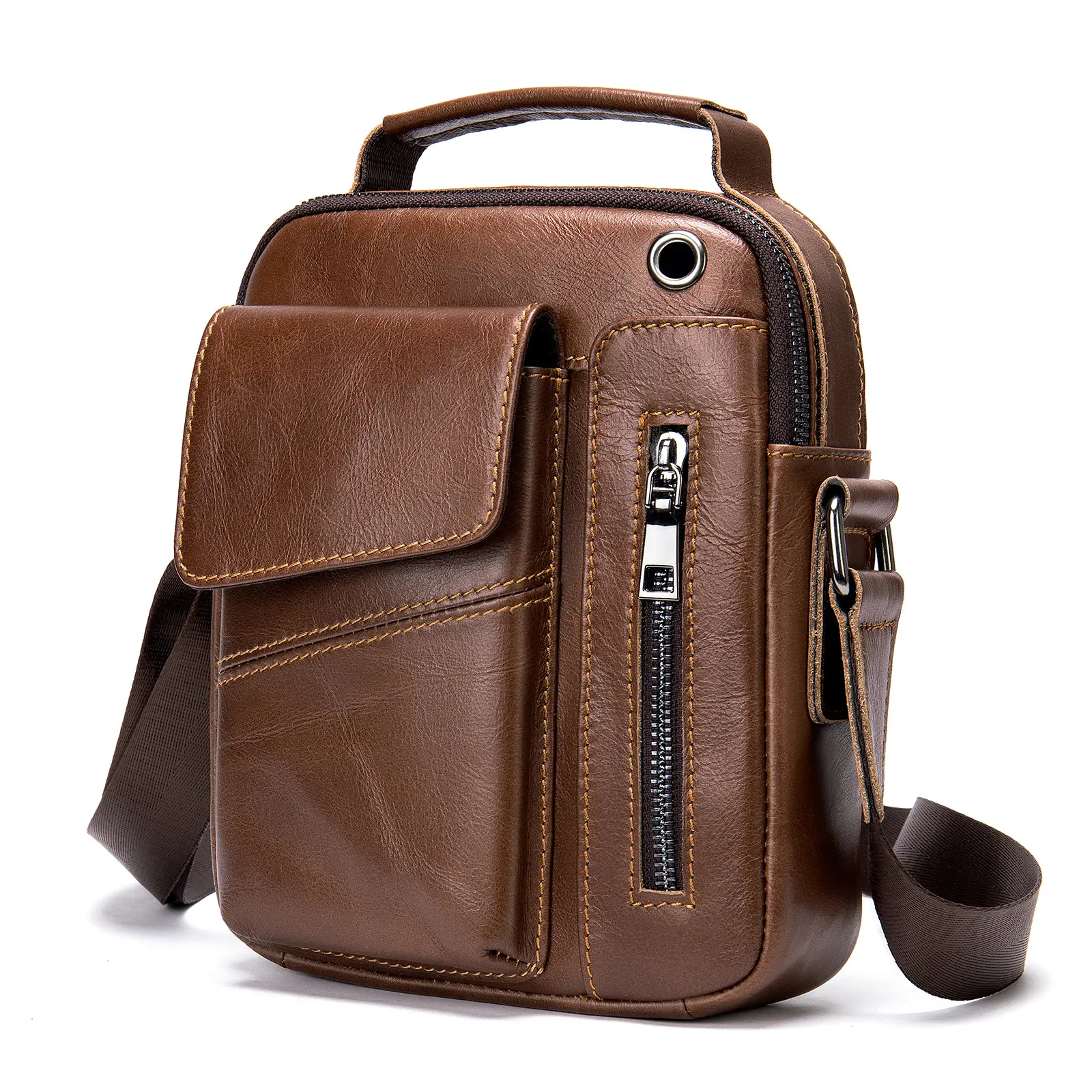 High quality for men cross body Messenger Work Business Computer Package tool bag cow genuine leather handbags