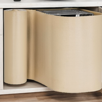 Rouleau EasyLiner de qualité supérieure, revêtement antidérapant non adhésif pour armoires et tiroirs, installation et découpe faciles, idéal pour le rangement de cuisine et de garde-manger