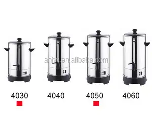 electric commercial coffee percolator with food grade stainless steel and filter