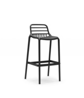 Repose-pieds haut à dossier bas en plastique de haute qualité, tabouret de bar de cuisine, tabouret de bar de café