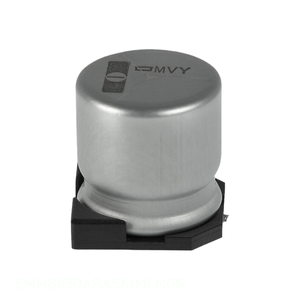 ตัวเก็บประจุแบบยึดพื้นผิว560 uF 20% 63V SMD EMHB630ARA561MLN0S 560 uF - Product Image 1