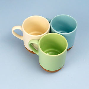 Preço de Fábrica Caneca de Cerâmica Branca de 6oz para Sublimação com Fundo de Cortiça Isolante Caneca de Café de Cerâmica Personalizada com Base de Cortiça - Product Image 3