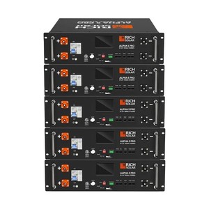 Batería LiFePO4 Prismática RichSolar ALPHA 5 PRO para Rack de Servidor, 51.2V 100Ah 5kWh 16 Celdas IP54 con Pantalla LCD, BMS y Ventilador WiFi - Product Image 6