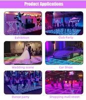 Pista de Baile con Espejo Infinito, Plegable, Portátil, Multicolor RGBW, Conexión Magnética, Control DMX512, para Alquiler de Eventos, en Oferta