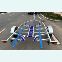 Remorque pour bateau galvanisée à essieu unique, capacité de charge 450 kg, haute qualité, prix usine, avec certification VIN CE DOT, ventes en promotion