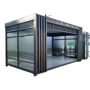 Abri à fumer extérieur en acier inoxydable, structure portable, utilisation en parc, design industriel - Product Image 5