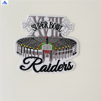 Patchs brodés personnalisés pour vêtements auto-adhésif, Patch brodé personnalisé, Patch Raider pour Jersey