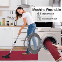 Durable Modern Tufted Kitchen Rugs Set 2 Pieces Non Slip Washable Floor Mats Water Absorbent Runner Rug