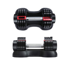 Bộ Tạ Quả Tạ Quả Tạ Có Thể Điều Chỉnh Trọng Lượng 5- 25 Pound Tạ Nâng Tạ Tay Cầm Bằng Kim Loại Chống Trượt Kèm Khay - Product Image 5