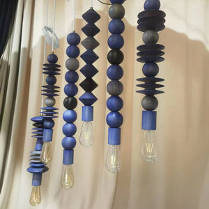 Di alta qualità moderna e minimalista sala da pranzo luce pendente moda camera da letto nera lampada a Led lunghi lampadari - Product Image 1