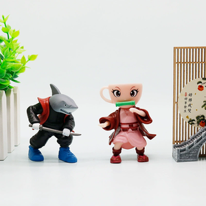 2026 Demon Classic of Mountains and Seas Creative Fusion <span class=keywords><strong>Tanjiro</strong></span> & Nezuko Statuetta Mostro Decorazione da Scrivania - Product Image 5