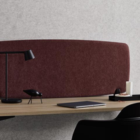 Panneaux acoustiques modernes insonorisés pour écrans de bureau Panneaux de confidentialité pour hôtel et école-Polyester écologique