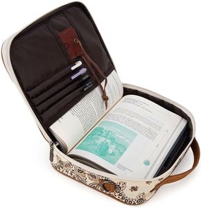 Funda para Biblia de 2 Compartimentos para Mujer, Marca BSCI Source Factory, Estuche Grande para Biblia con Asas y Correa para el Hombro, Bolsa de Transporte para Biblia - Product Image 3