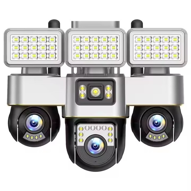 V380 Pro 3 Lens PTZ Outdoor Surveil CCTV Camera Security Outdoor Surveillance Cam PTZ Ip Wifi Camera Outdoor for Home Security