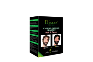Disaar Soin Des Cheveux Naturel Plante 5 Minutes Lavage-dans les Cheveux Noirs Shampooing de Teinture Pour Cheveux et Barbe - Product Image 2
