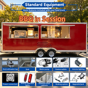 Large Custom Mobile Food Truck <strong>Trailer</strong> Pizza <strong>BBQ</strong> <strong>Smoker</strong> <strong>Trailer</strong> Hot Dog Ramen Commercial Food Truck <strong>Trailer</strong> with Toilet - Product Image 4