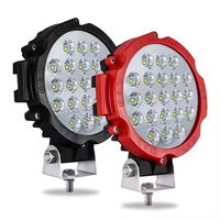 Barra de luz LED de trabajo de alta potencia de 7 pulgadas, 51W, 63W, punto/luz de conducción de inundación para todoterreno UTE 12V 24V 4x4 4WD barco SUV camión