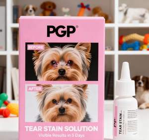 Penghilang noda air mata canggih untuk anjing & tetesan mata kucing untuk menghilangkan noda cokelat kemerahan - Product Image 3