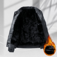Veste de moto pour homme personnalisée, coupe-vent, hiver, grande taille, veste bomber en PU, rétro, décontractée, imperméable, épaisse et chaude