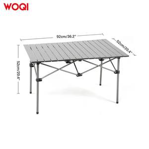 ชุดโต๊ะและเก้าอี้พับได้สำหรับกิจกรรมกลางแจ้ง Woqi ขนาด 45x45x37 ซม. เฟอร์นิเจอร์พกพาสำหรับตั้งแคมป์ เดินป่า และปิกนิก - Product Image 3