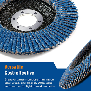 Prêt à expédier : 160 disques à lamelles en zircone de 4-1/2 po, grains mixtes 40/60/80/120, T29 pour meulage du bois et du métal, pour meuleuse d'angle SATC - Product Image 5