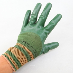 Gants de sécurité en caoutchouc gaufré à motif demi-axe, résistants à l'usure et antidérapants, respirants, adaptés aux chantiers de construction mécanique - Product Image 3