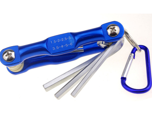 Juego de <span class=keywords><strong>Llaves</strong></span> Hexagonales y Torx Plegables de Bolsillo, 7/8 Piezas, con Marco de Aluminio, Juego de Herramientas Manuales Universales para Reparación y Ensamblaje - Product Image 5