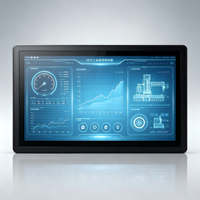 Pantalla Táctil HMI PLC Personalizada de 12 Pulgadas, 16.5 Pulgadas, 18.5 Pulgadas, Controlador Lógico Programable HMI para Control de Automatización Modbus