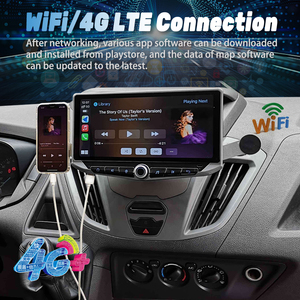 Pour <span class=keywords><strong>FORD</strong></span> <span class=keywords><strong>TRANSIT</strong></span> <span class=keywords><strong>CONNECT</strong></span> <span class=keywords><strong>TOURNEO</strong></span> CUSTOM ECOSPORT 10.88 pouces Qled écran voiture Auto multimédia 2 Din Gps Carplay stéréo tête unité - Product Image 4