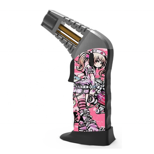 2023 logotipo personalizado portátil gran oferta de alta calidad de metal inclinado antorcha encendedor para la venta al por mayor - Product Image 2