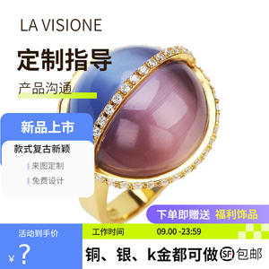 Ver Enlace para Anillo Personalizado de Plata 925 con Piedras Preciosas, Artesanía Italiana, Joyería Vintage, Moda Sencilla, Anillo de Cristal y Diamantes de Imitación para Mujer - Product Image 5